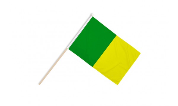 Green and Gold Irish County Large Hand Flags